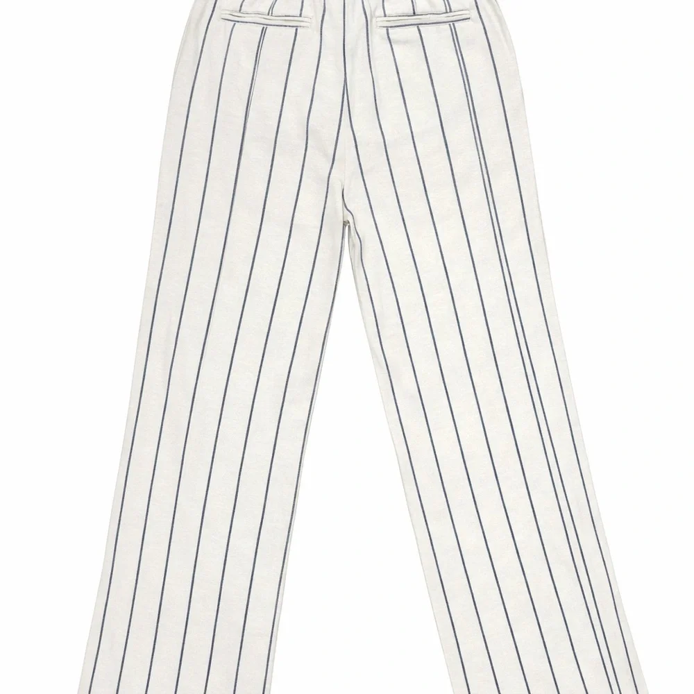 Old Navy Taylor Wide Leg Trouser Extra High Rise Stripe M - Picture 2 of 6